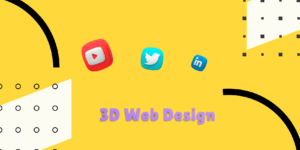 social media 3d buttons